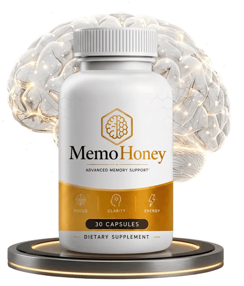 MemoHoney natural memory and focus supplement, 30 capsules per bottle